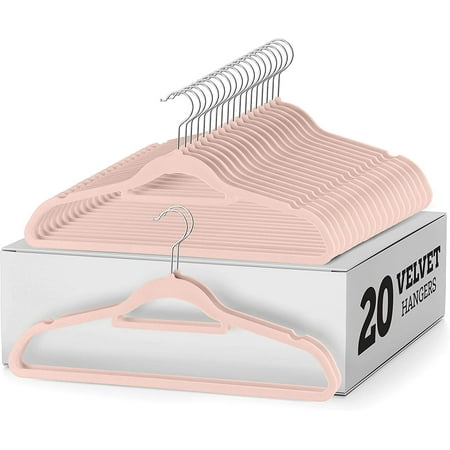 10 Pack Premium Non-Slip Flocked Velvet Hangers Clothes Hangers Suit/Shirt/Pants 10 Pack Premium Non-Slip Flocked Velvet Hangers Clothes Hangers Suit/Shirt/Pants